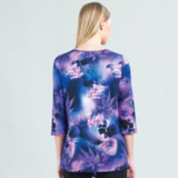 NWT Purple Deep Sea Print Flora Tunic by Clara Sunwoo - Picture 2 of 3